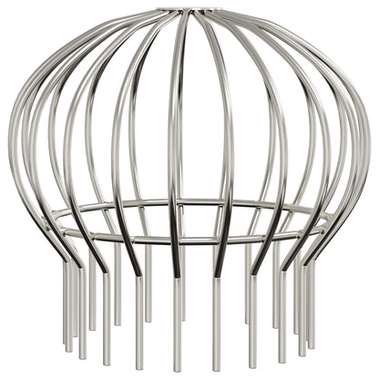 Dachrinnenblattschutz 8 pcs Silber 200 mm Edelstahl