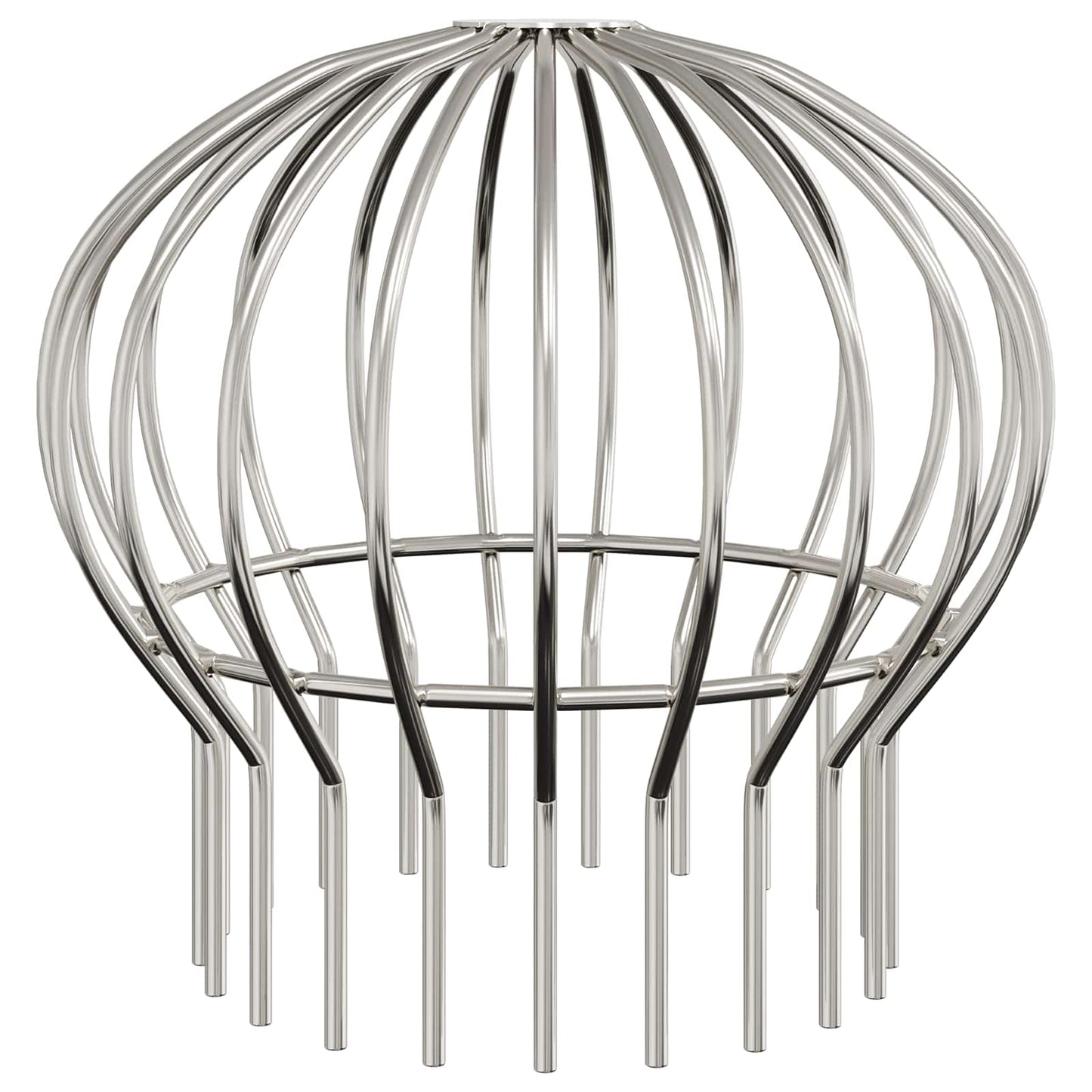 Dachrinnenblattschutz 8 pcs Silber 200 mm Edelstahl