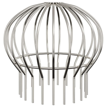 Dachrinnenblattschutz 8 pcs Silber 200 mm Edelstahl