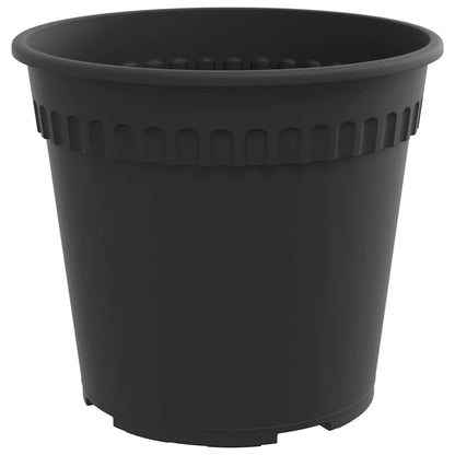 vidaXL Runder Blumentopf 6 pcs Schwarz Ø 19 x 16 cm Kunststoff