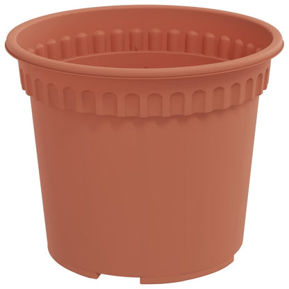 vidaXL Runder Blumentopf 24 pcs Ziegelrot Ø 12,5 x 10 cm Kunststoff