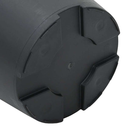 vidaXL Runder Blumentopf 24 pcs Schwarz Ø 12,5 x 10 cm Kunststoff