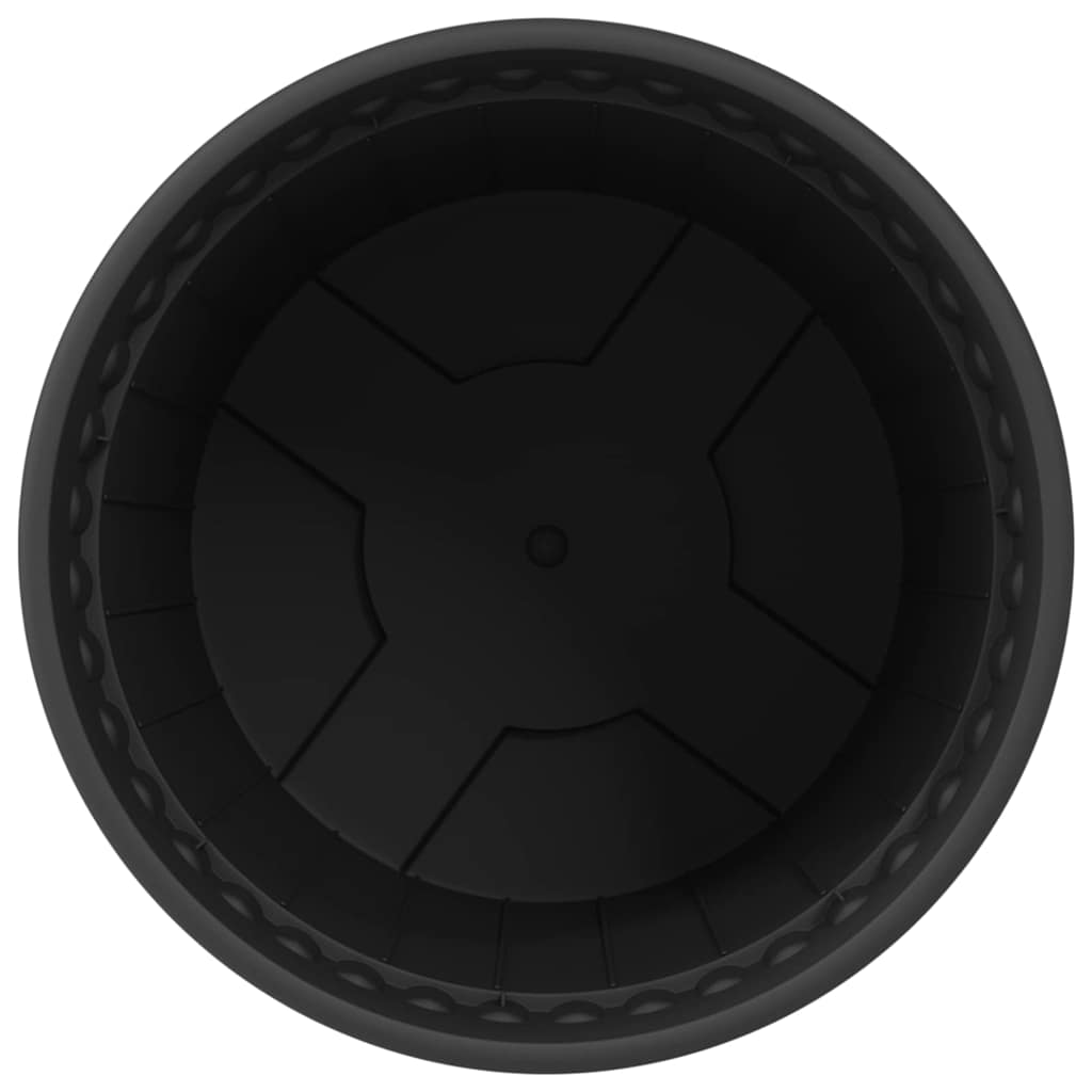 Runder Blumentopf 24 pcs Schwarz Ø 19 x 16 cm Kunststoff