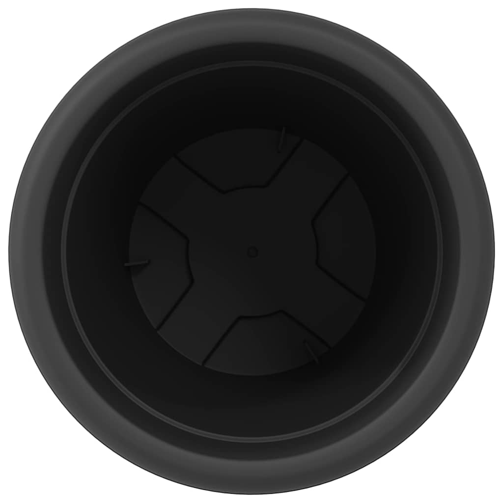 Runder Blumentopf 24 pcs Schwarz Ø 26 x 21,5 cm Kunststoff