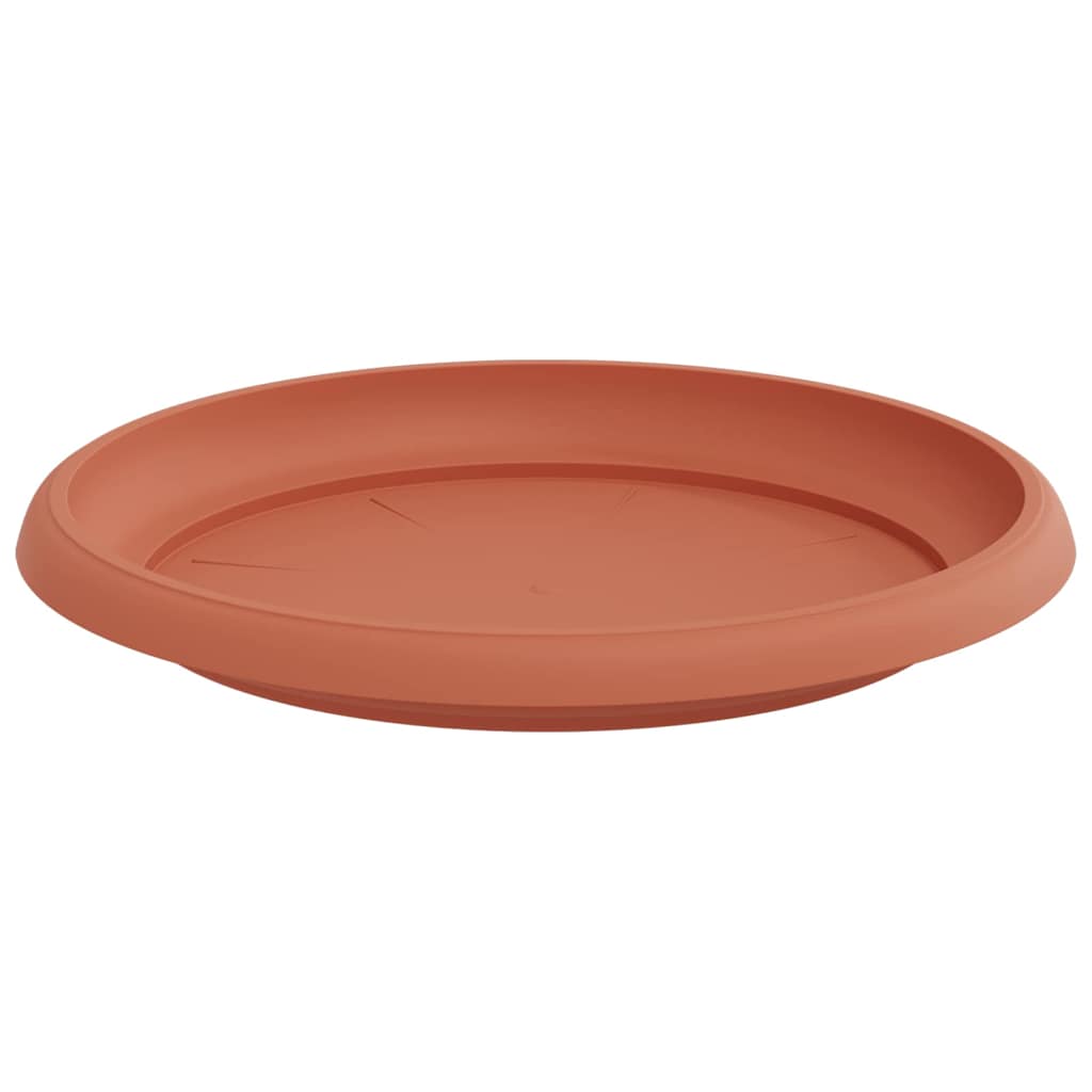 vidaXL Runde Blumenplatte 6 pcs Ziegelrot Ø 21,5 x 2,5 cm Kunststoff