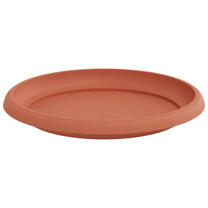 vidaXL Runde Blumenplatte 6 pcs Ziegelrot Ø 21,5 x 2,5 cm Kunststoff