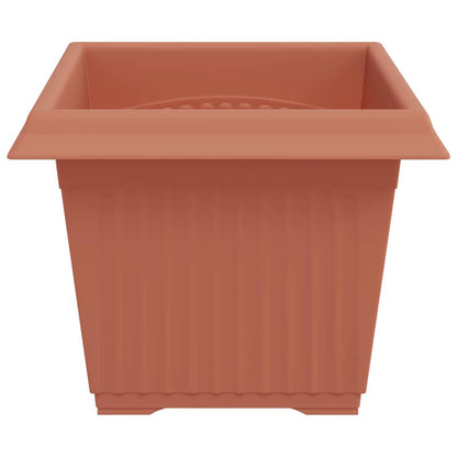 vidaXL Quadratischer Blumentopf 6 pcs Ziegelrot 23 x 23 x 17,5 cm