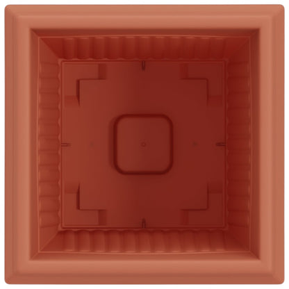 vidaXL Quadratischer Blumentopf 24 pcs Ziegelrot 20 x 20 x 16 cm