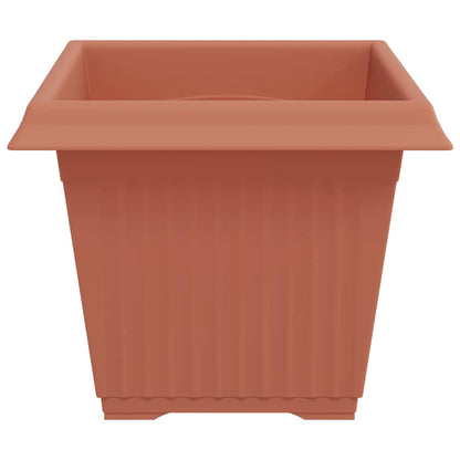 vidaXL Quadratischer Blumentopf 24 pcs Ziegelrot 28,5 x 28,5 x 22 cm