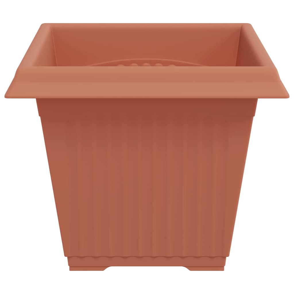 vidaXL Quadratischer Blumentopf 24 pcs Ziegelrot 38 x 38 x 30 cm