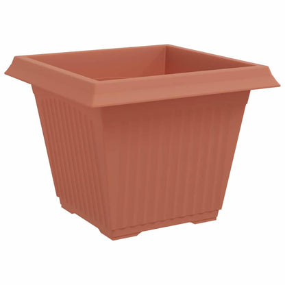 vidaXL Quadratischer Blumentopf 24 pcs Ziegelrot 43 x 43 x 33,5 cm
