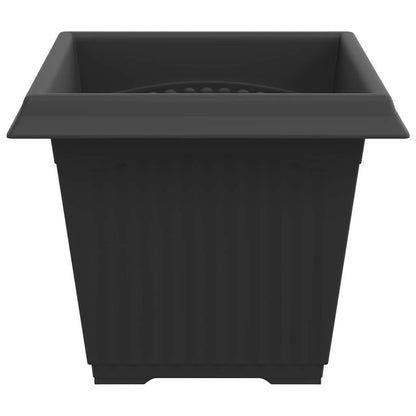 vidaXL Quadratischer Blumentopf 24 pcs Schwarz 33 x 33 x 26 cm