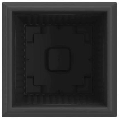 vidaXL Quadratischer Blumentopf 24 pcs Schwarz 33 x 33 x 26 cm