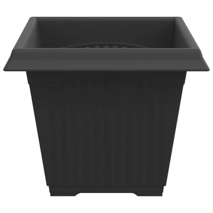 Quadratischer Blumentopf 24 pcs Schwarz 38 x 38 x 30 cm