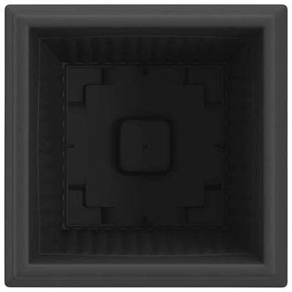 Quadratischer Blumentopf 24 pcs Schwarz 38 x 38 x 30 cm