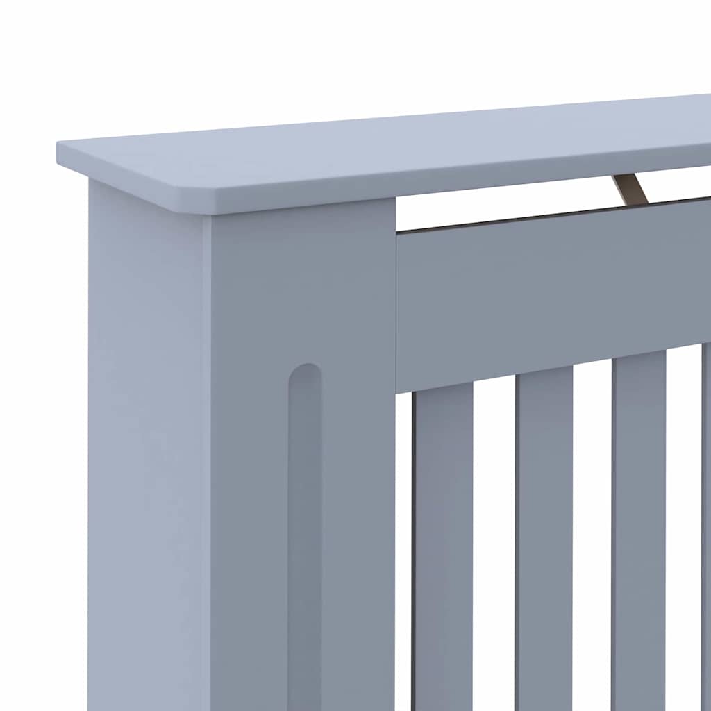 Heizkörperabdeckung 2 pcs Grau 152 x 19 x 81,5 cm Holzwerkstoff
