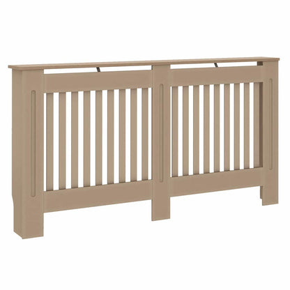 Heizkörperabdeckung 2 pcs Braun 152 x 19 x 81,5 cm