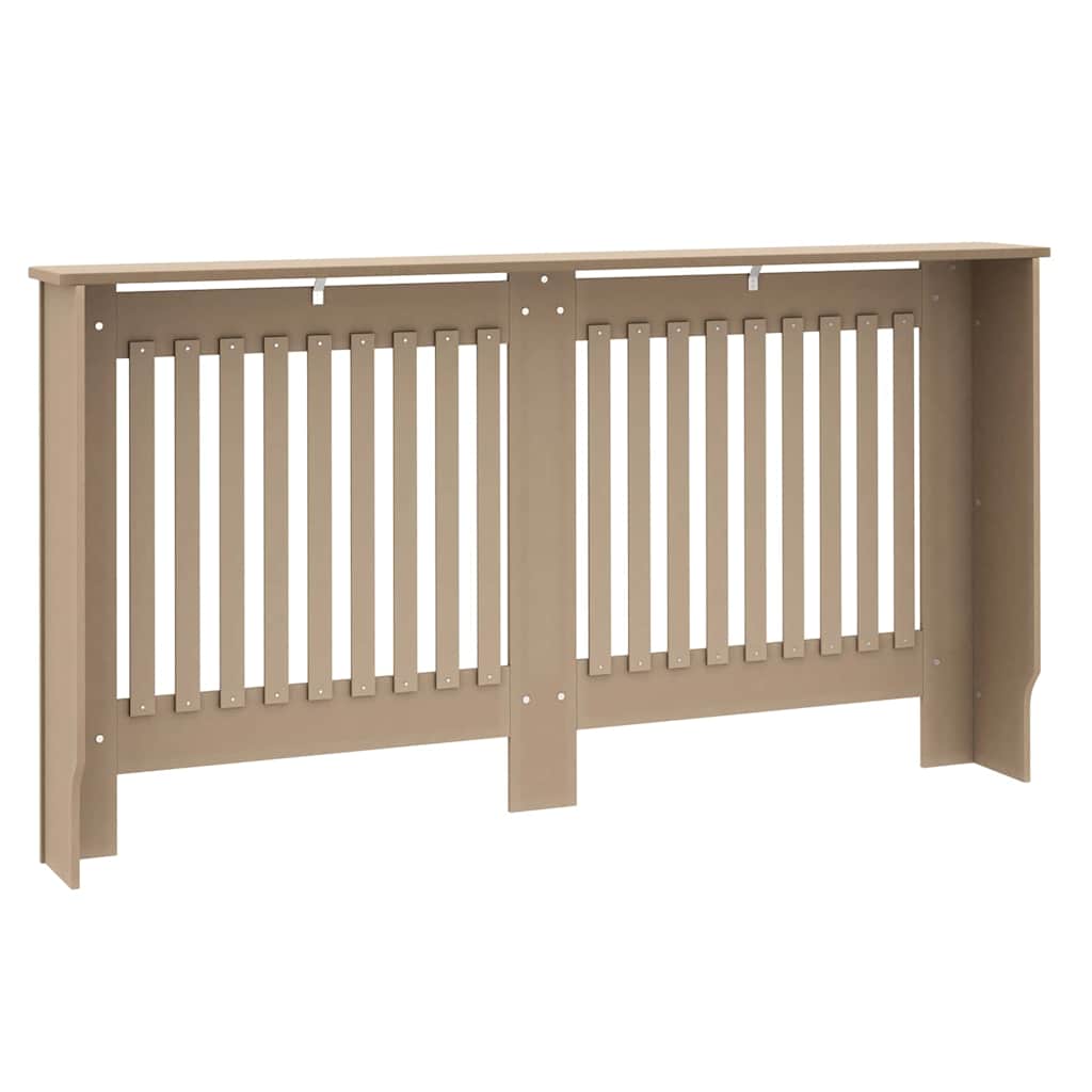 Heizkörperabdeckung 2 pcs Braun 152 x 19 x 81,5 cm