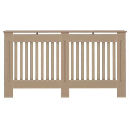Heizkörperabdeckung 2 pcs Braun 152 x 19 x 81,5 cm