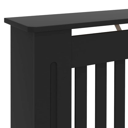 Heizkörperabdeckung 2 pcs Schwarz 172 x 19 x 81,5 cm