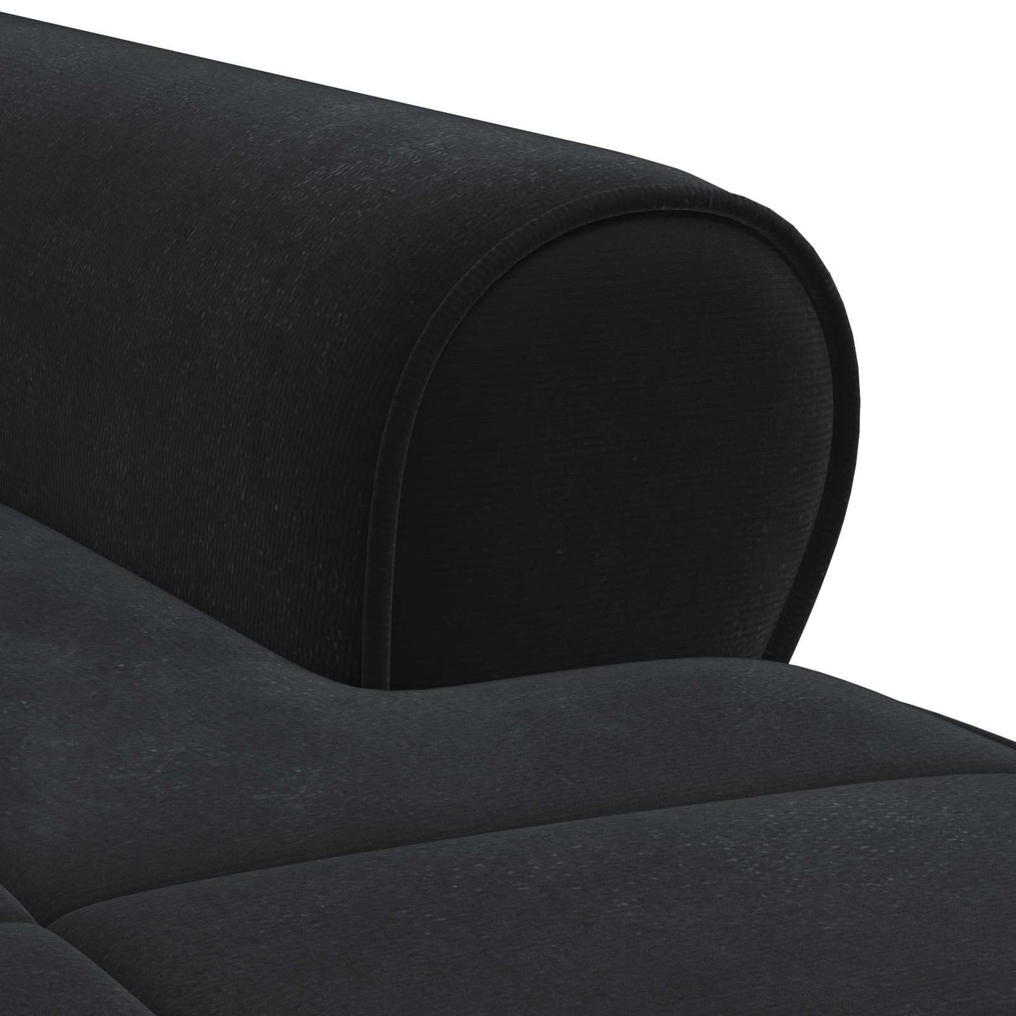 Lounge-Liege mit Kissen Schwarz 91 x 157 x 91 cm Samt