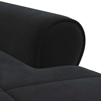 Lounge-Liege mit Kissen Schwarz 91 x 157 x 91 cm Samt