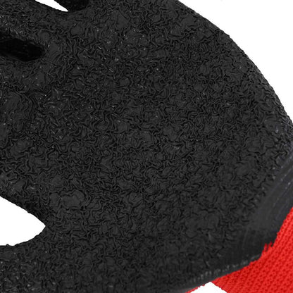 Arbeitshandschuhe 24 pcs Rot und Schwarz 9 / l Latexbeschichtung