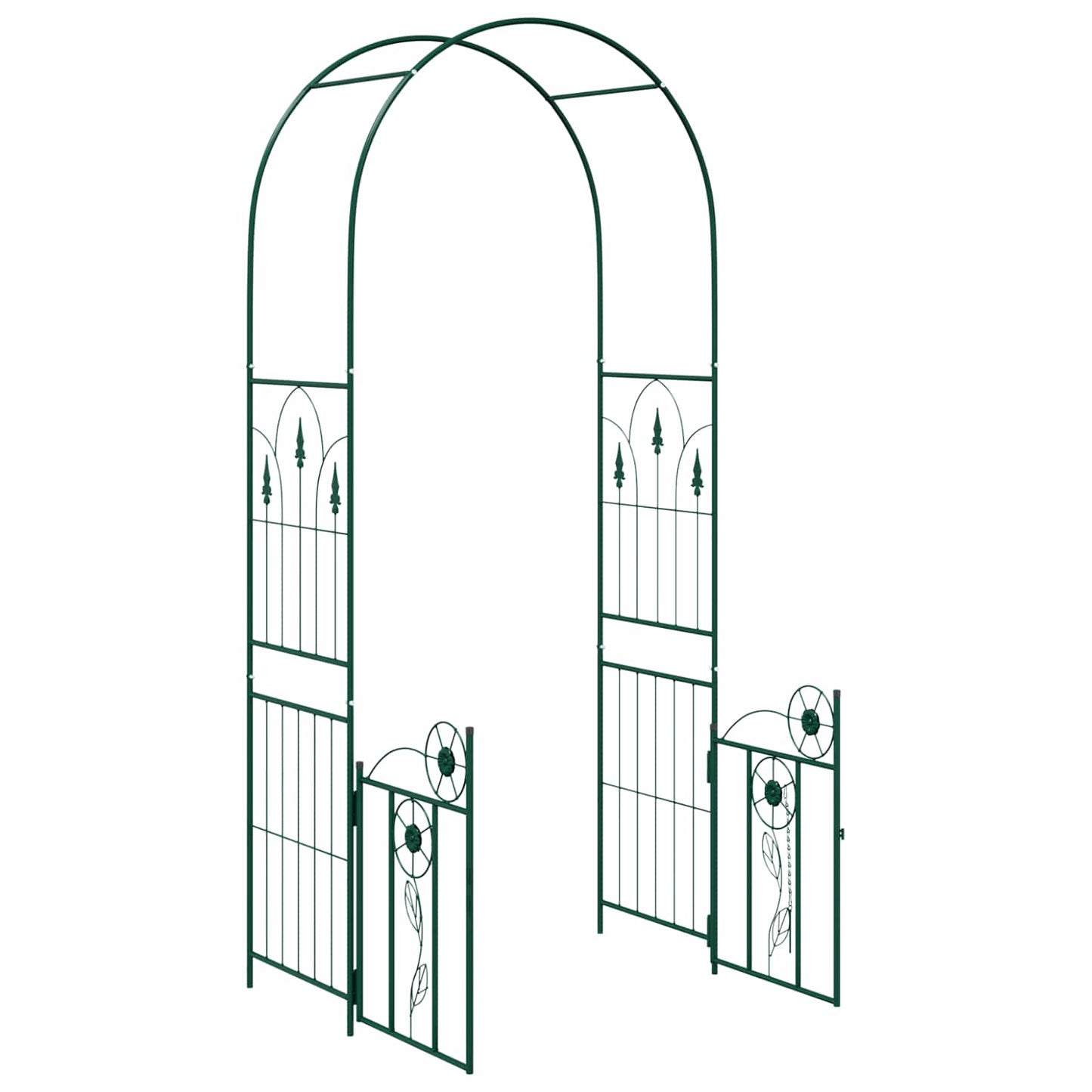 Gartenbogen mit Schloss Grün 102 x 50 x 218 cm