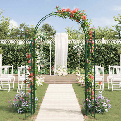 vidaXL Gartenbogen Uni Grün 115 x 37 x 226 cm
