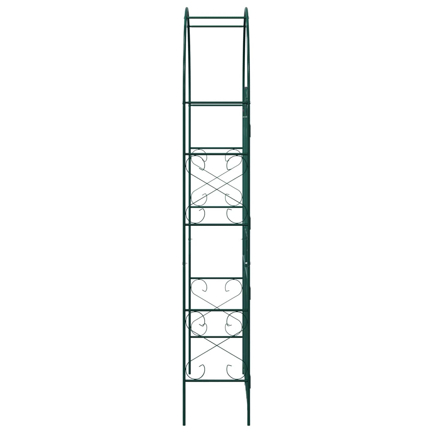 vidaXL Gartenbogen Uni Grün 115 x 37 x 226 cm