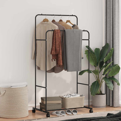 Kleiderständer Uni Schwarz 80 x 53 x 156 cm