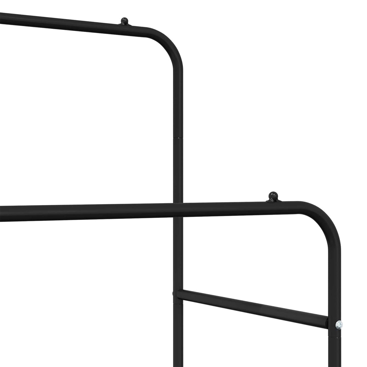 Kleiderständer mit Regal Mit Rad Schwarz 80 x 53 x 156 cm