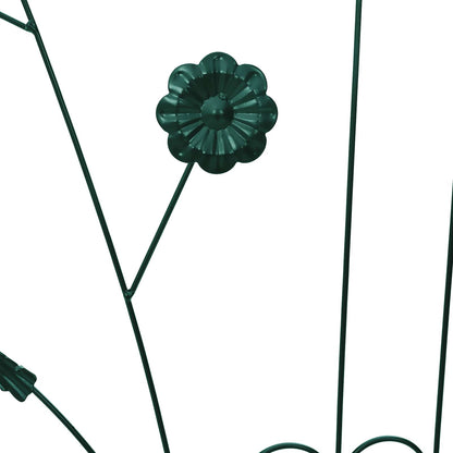 Gartenzaun 3 pcs Grün 110 x 40 cm Stahl