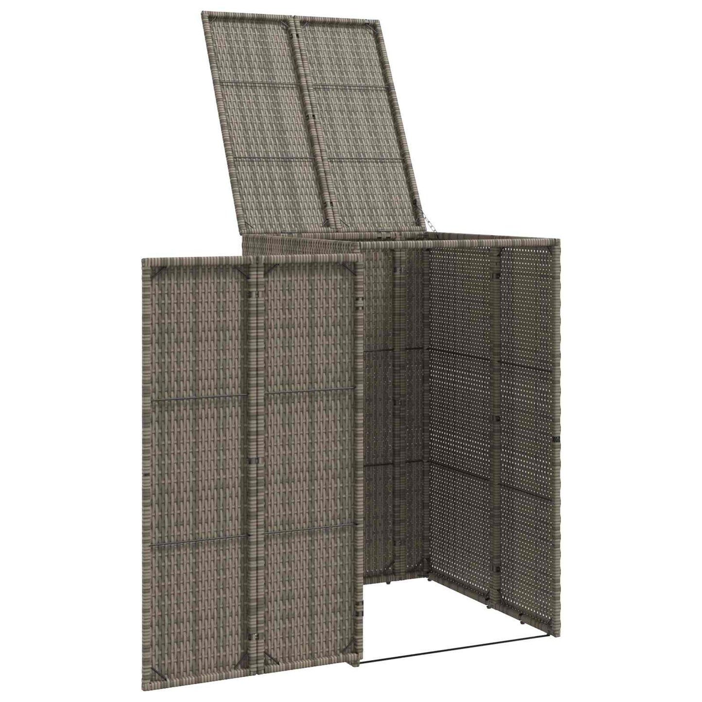 Mülltonnenbox Grau 65 x 80 x 115 cm Polyethylen