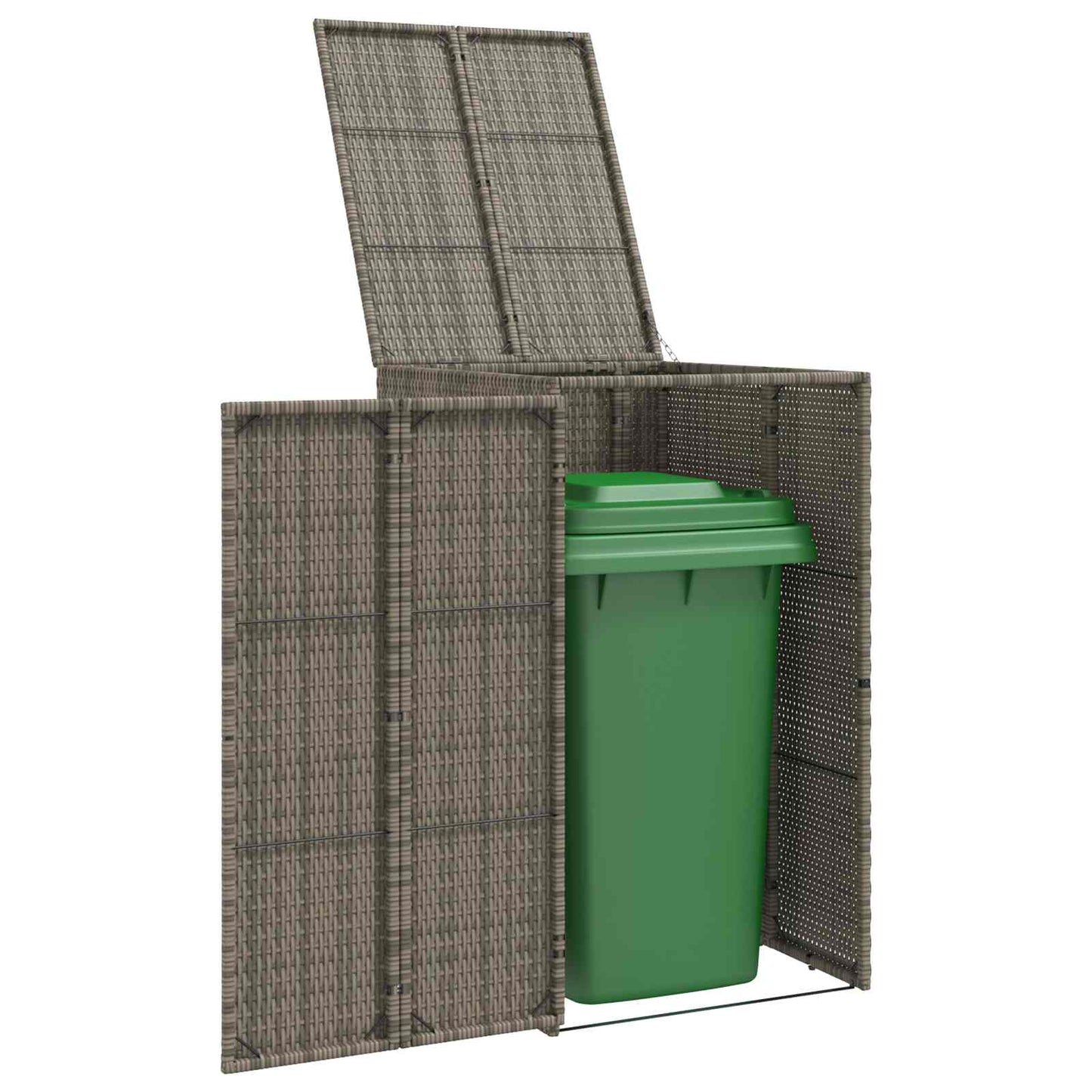 Mülltonnenbox Grau 65 x 80 x 115 cm Polyethylen