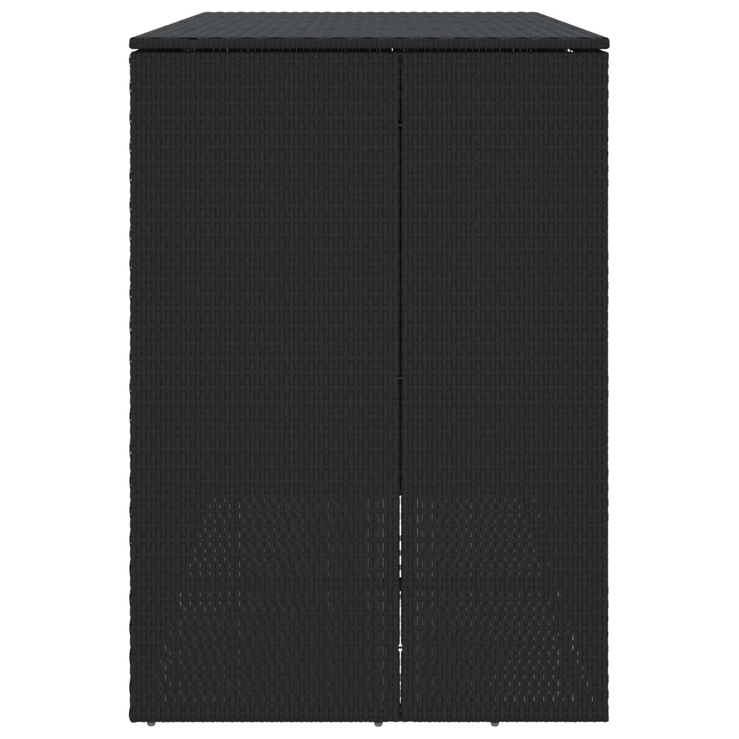 Mülltonnenbox 2 pcs Schwarz 65 x 80 x 115 cm Polyethylen