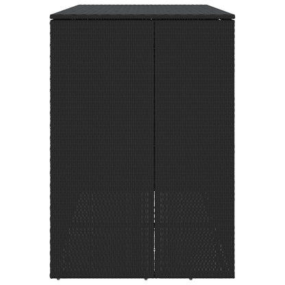 Mülltonnenbox 2 pcs Schwarz 65 x 80 x 115 cm Polyethylen