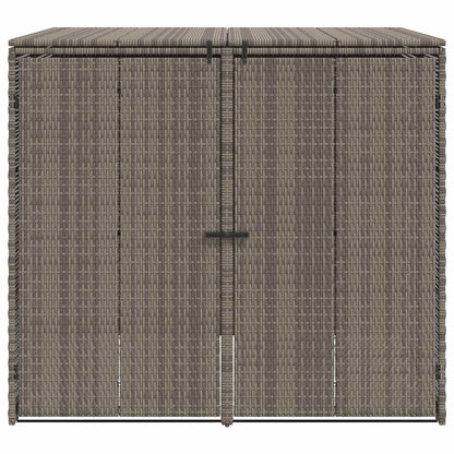 Mülltonnenbox 2 pcs Grau 65 x 80 x 115 cm Polyethylen