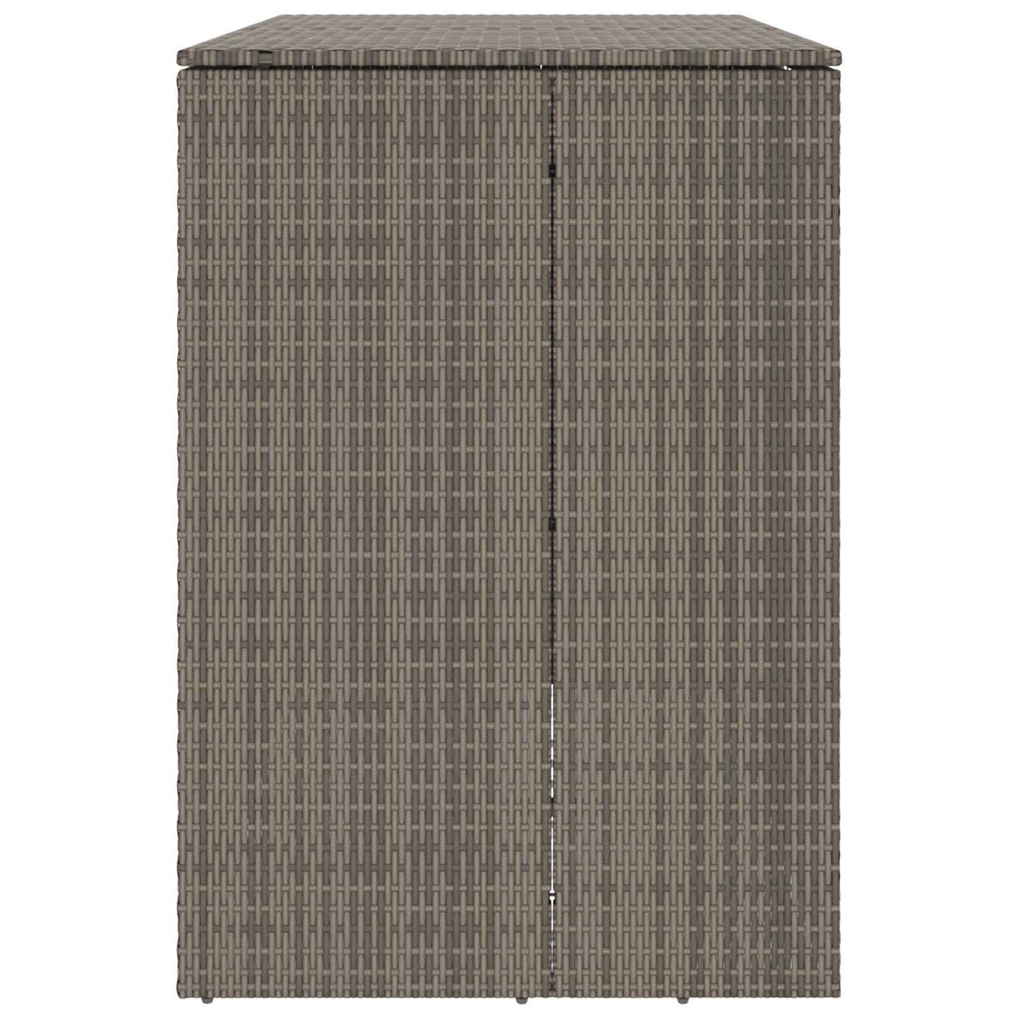 Mülltonnenbox 2 pcs Grau 65 x 80 x 115 cm Polyethylen