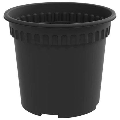 vidaXL Blumentöpfe 24 pcs Schwarz Ø 15 x 12 cm Kunststoff