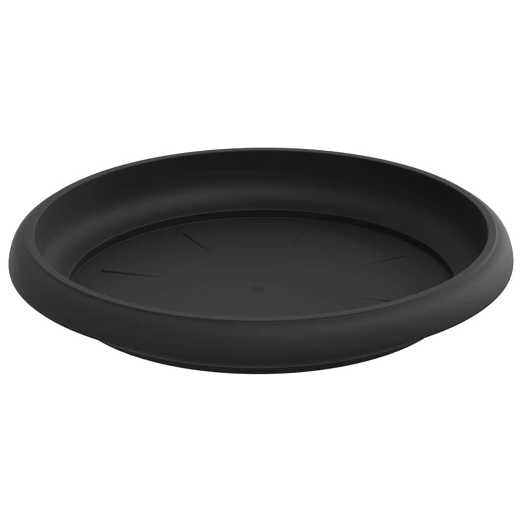 vidaXL Blumentöpfe 24 pcs Schwarz Ø 15 x 12 cm Kunststoff