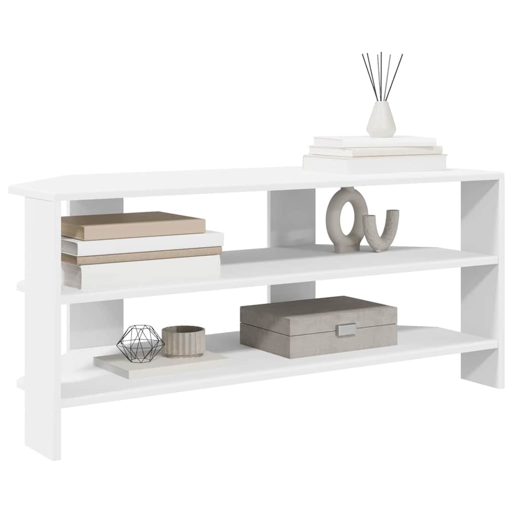 vidaXL EckTVSchrank Weiß 102x40,5x45cm Holzwerkstoff