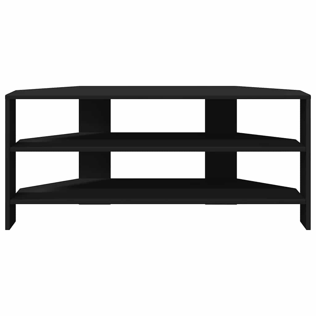 EckTVSchrank Schwarz 102x40,5x45cm Holzwerkstoff