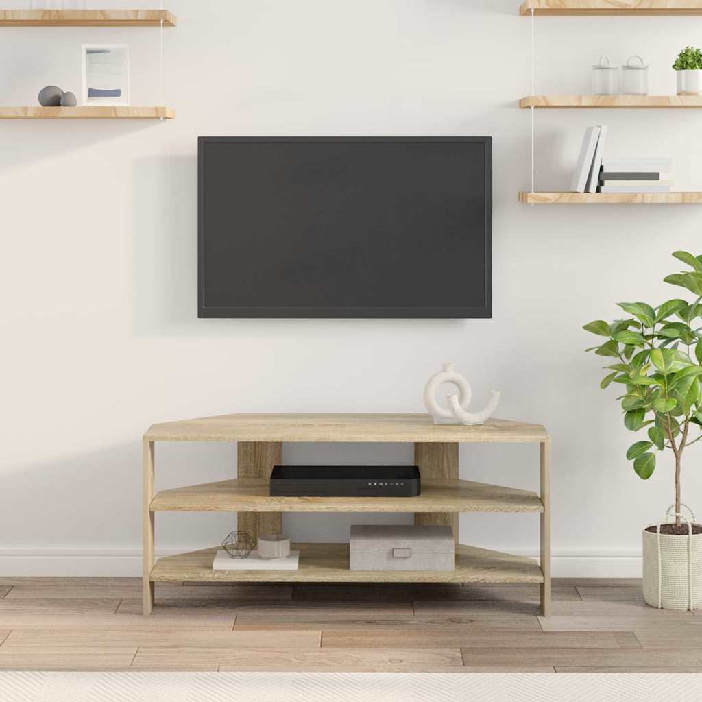 vidaXL EckTVSchrank Sonoma-Eiche 102x40,5x45cm Holzwerkstoff