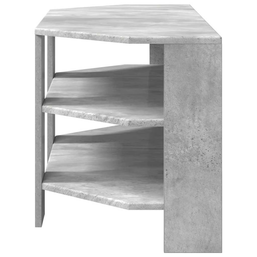 vidaXL EckTVSchrank Beton Grau 102x40,5x45cm Holzwerkstoff