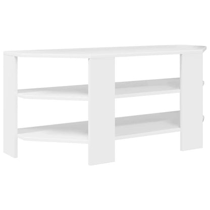 vidaXL EckTVSchrank Hochglanz Weiß 102x40,5x45cm Holzwerkstoff
