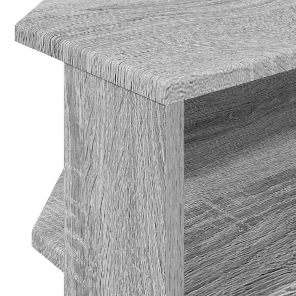 vidaXL EckTVSchrank Graues Sonoma 102x40,5x45cm Holzwerkstoff