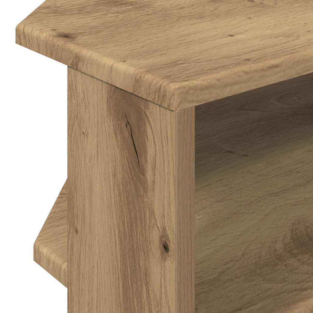 vidaXL EckTVSchrank Artisan-Eiche 102x40,5x45cm Holzwerkstoff
