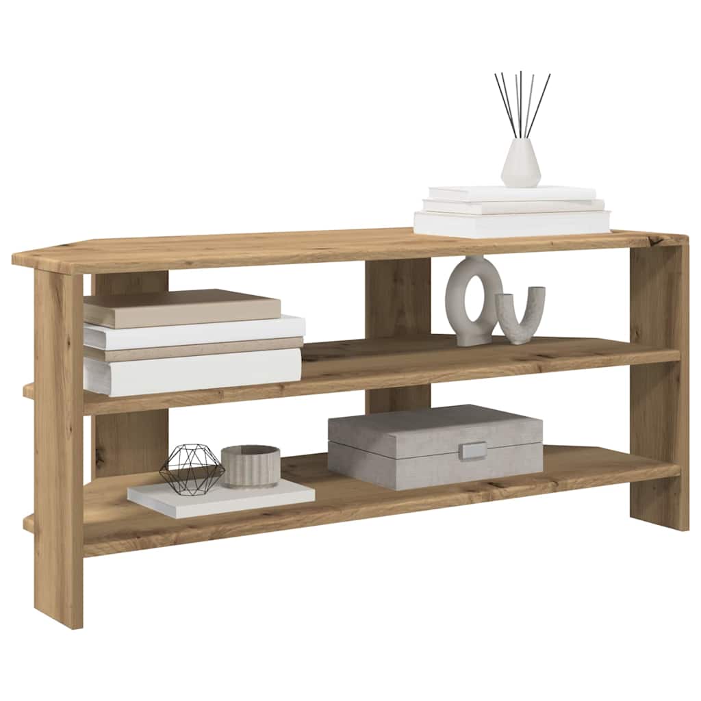 vidaXL EckTVSchrank Artisan-Eiche 102x40,5x45cm Holzwerkstoff