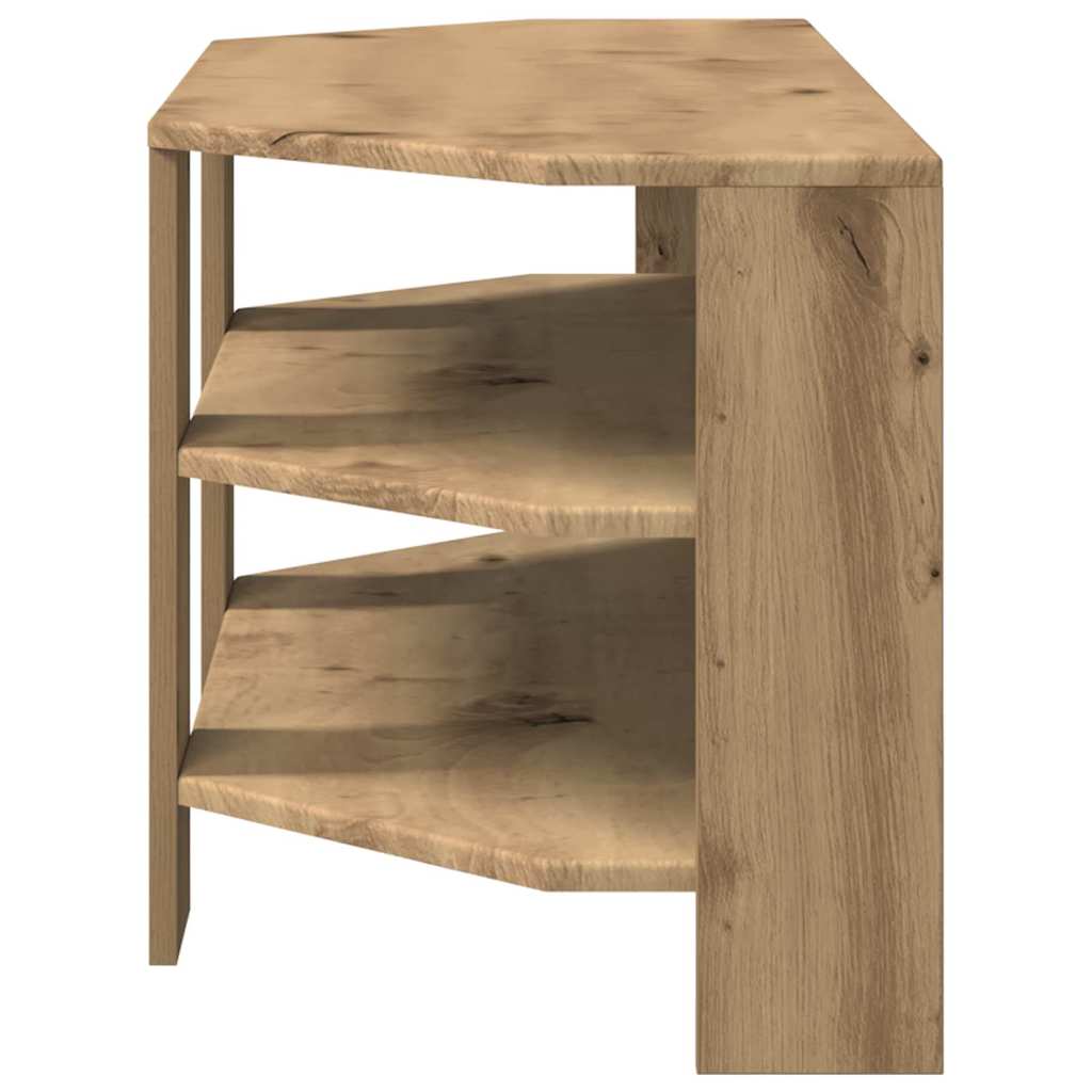 vidaXL EckTVSchrank Artisan-Eiche 102x40,5x45cm Holzwerkstoff
